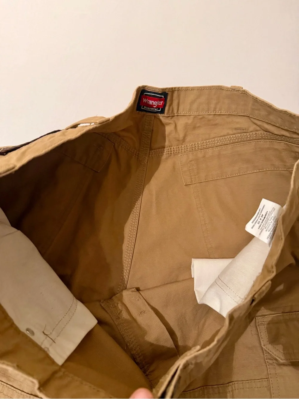Wrangler Riggs Double Knee Cargo Ripstop heavy Carpenter Pants Canvas 40x32 NWOT